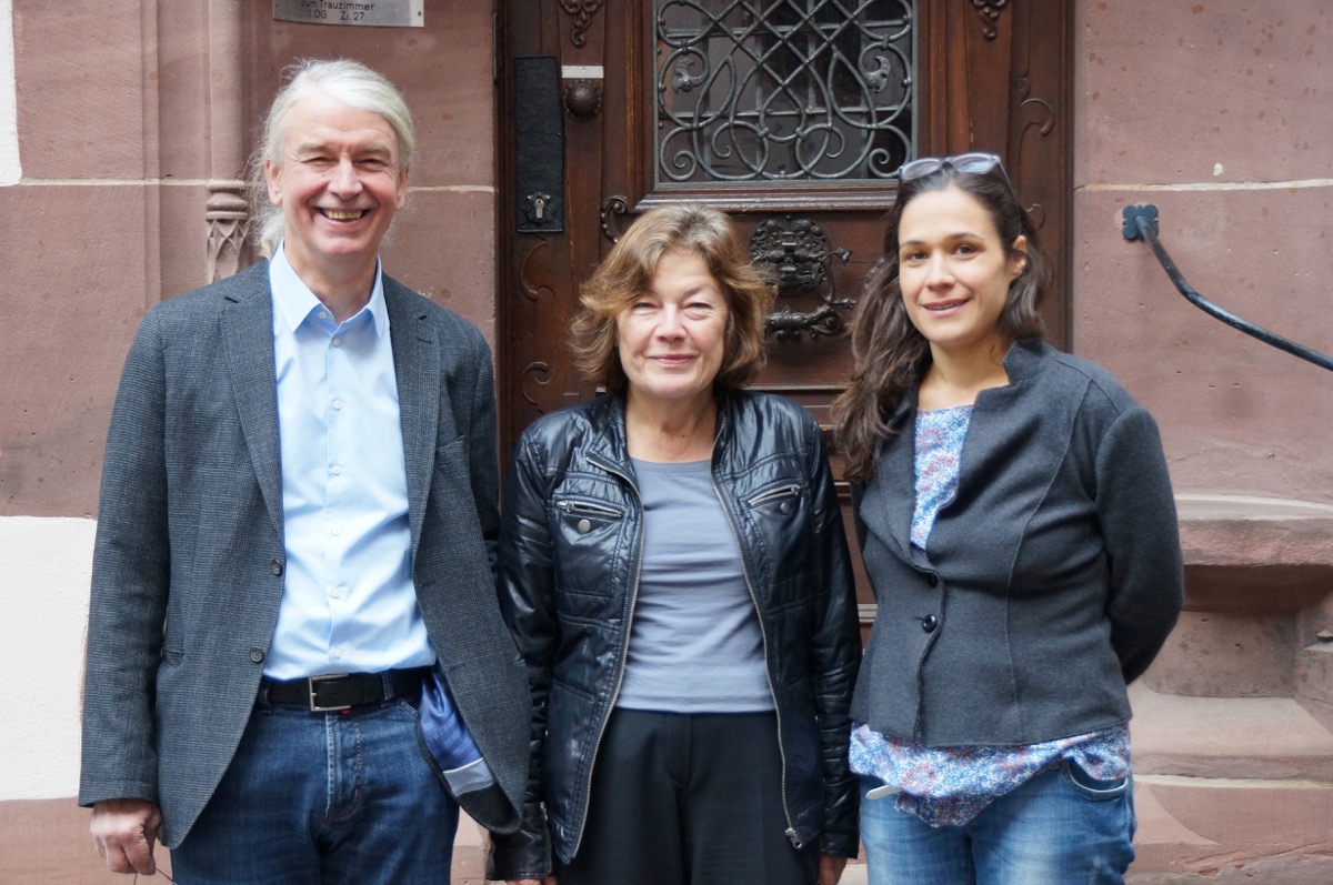 Der neue Fraktionsvorstand: Gerhard Frey, Fraktionsvorsitzende Maria Viethen, Nadyne Saint-Cast (Bild: Timothy Simms)