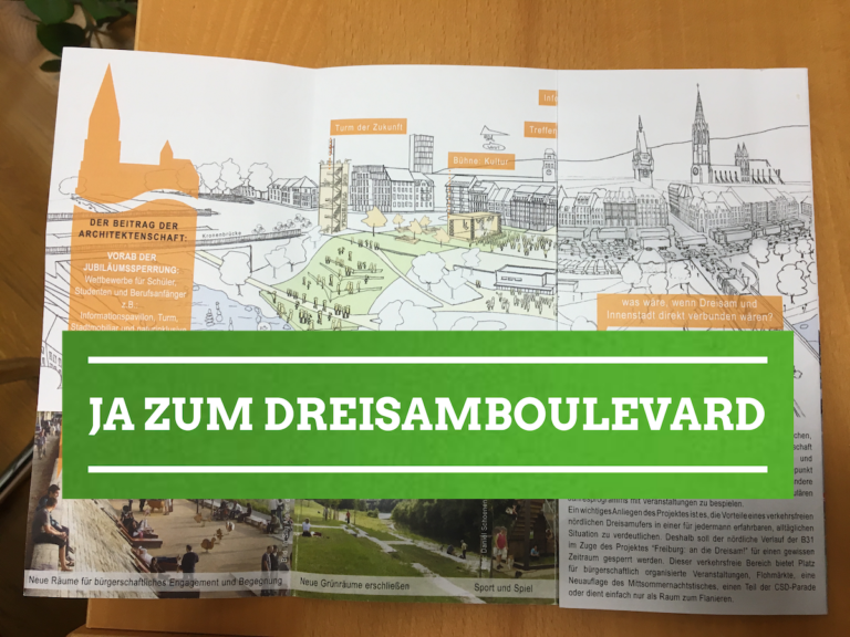 Stadtjubiläum: Dreisamboulevard diskutieren!