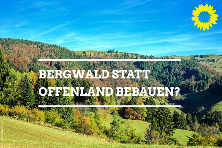 Offener Brief der Freiburger grünen Ratsfraktion an zwei von drei Freiburger Naturschutzbeauftragten zu deren Ablehnung des Stadtteils Dietenbach und dem Alternativvorschlag einer Bergwaldbebauung