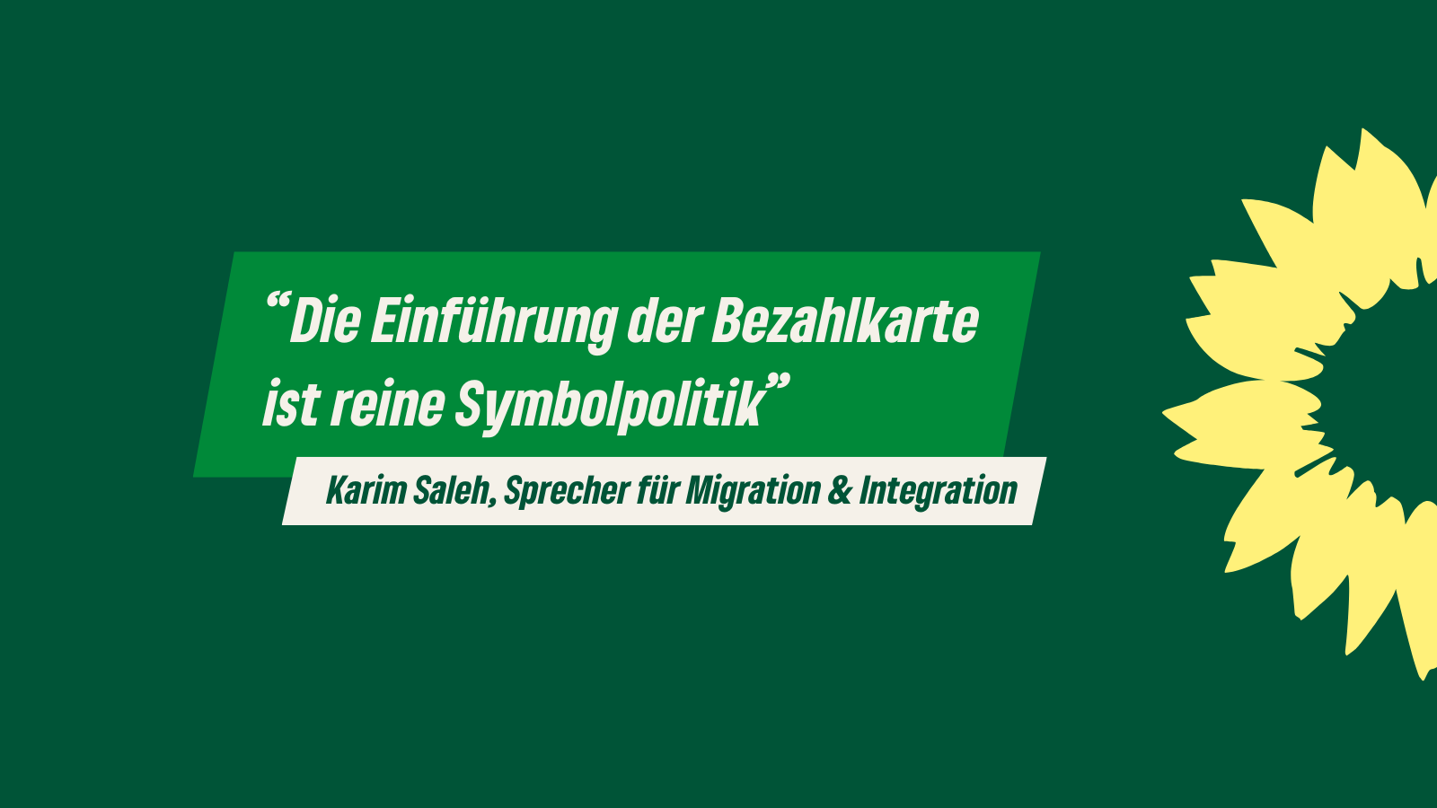 „Die Einführung der Bezahlkarte ist reine Symbolpolitik“